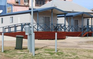 outside of cabin disable access